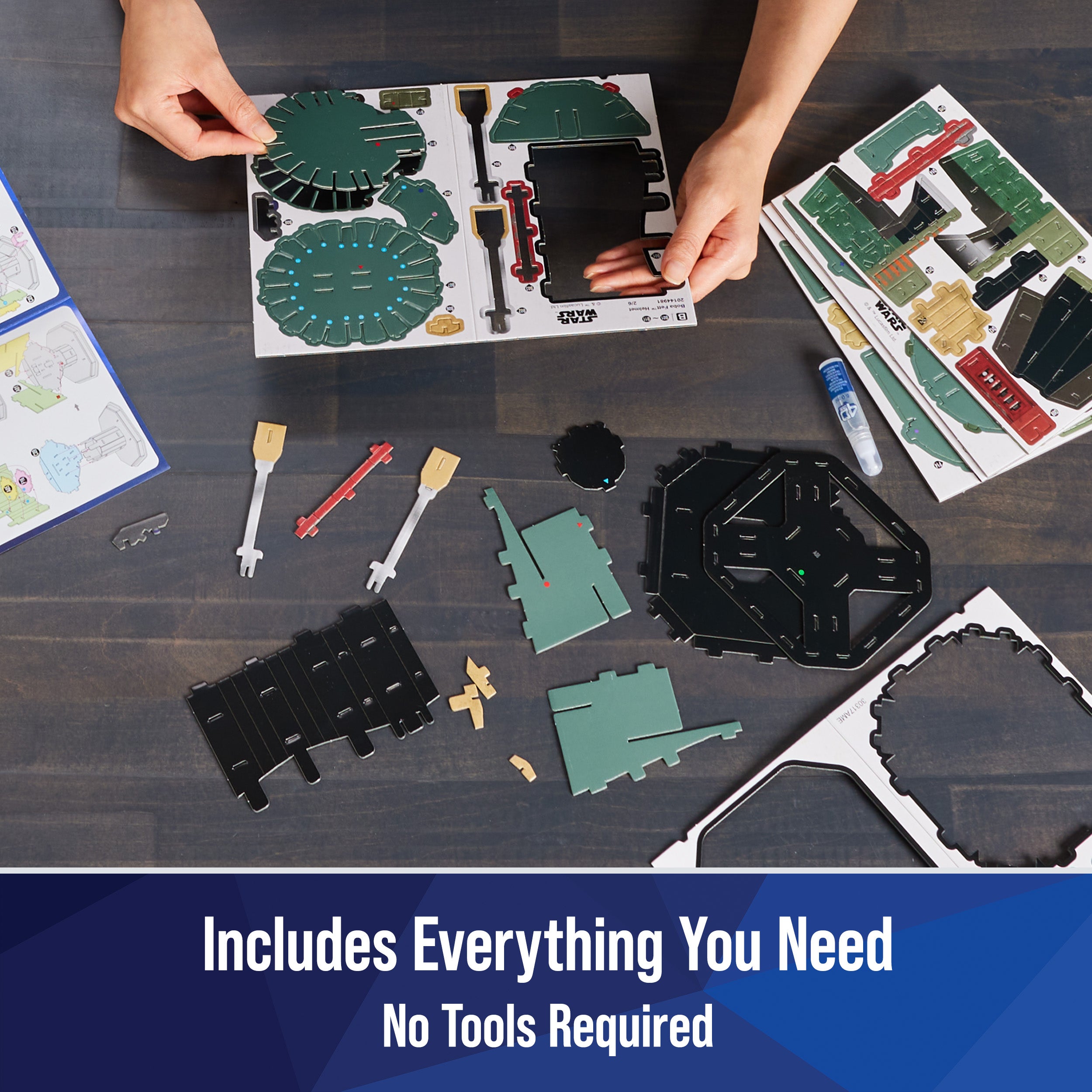 4D Build, Star Wars Boba Fett 3D Model Kit, Star Wars Collectibles & Desk Decor, Adult Puzzle, Building Toys, 93 Pieces, 3D Puzzles for Ages 12 & Up