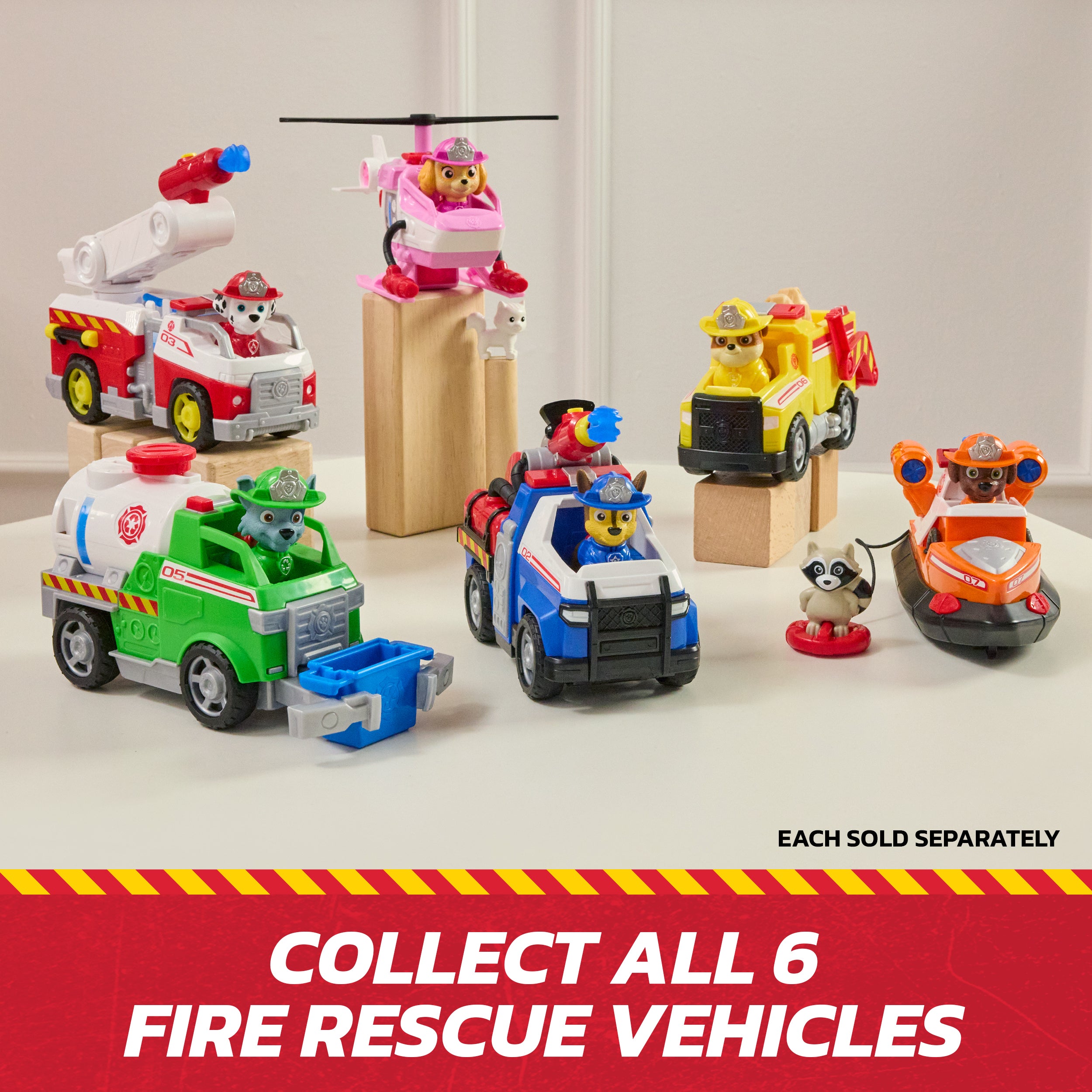 PAW Patrol Fire Rescue: Skye Rescue Fire Chopper with Action Figure, Kitty Friend & Toy Helicopter, Kids Toys for Boys & Girls Ages 3 and Up