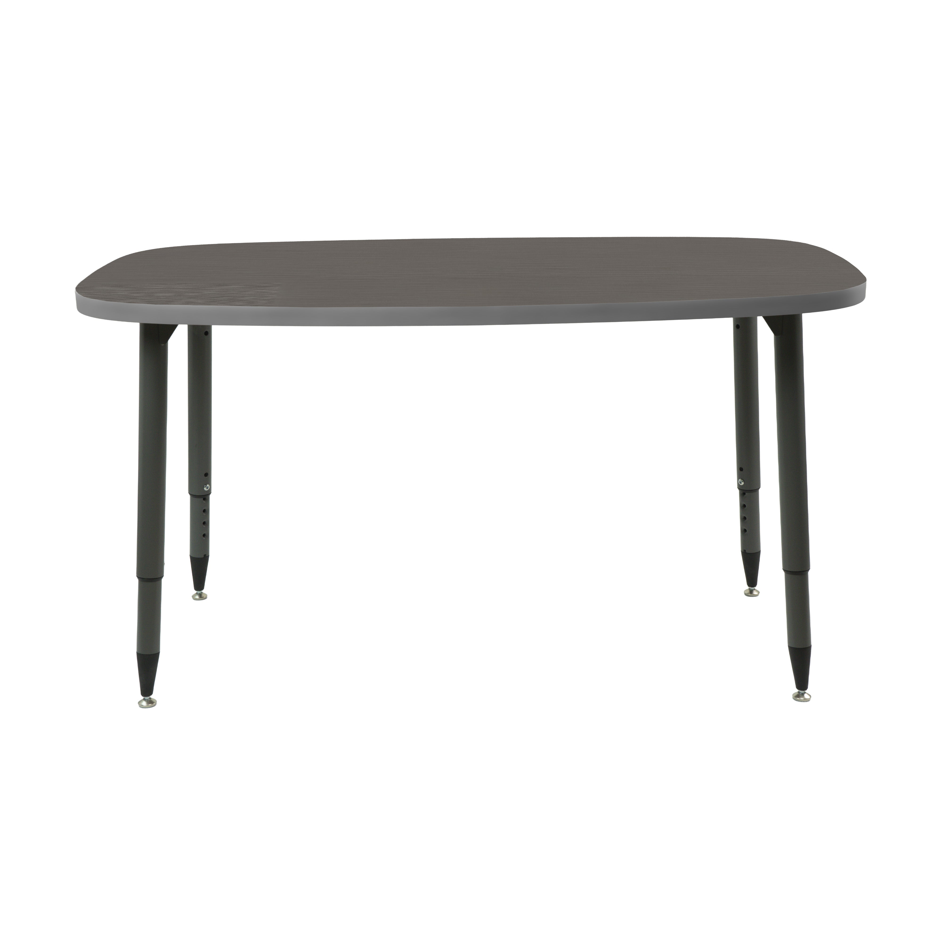 Adapte 31" x 50" Rounded Rectangle Thermofused Activity Table with Adjustable Tapered Legs - Cosmic Strandz/North Sea