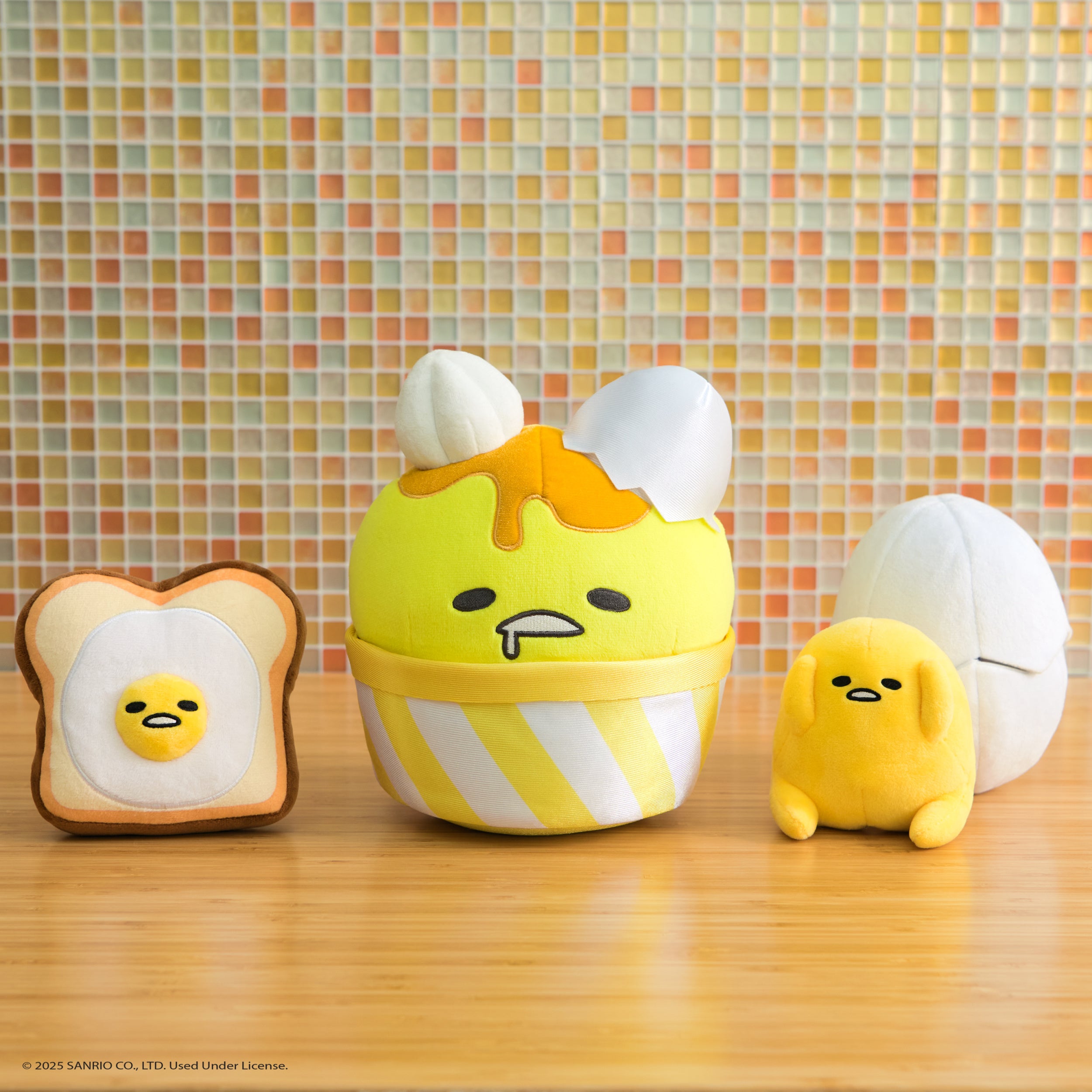 GUND Sanrio Gudetama The Lazy Egg Stuffed Animal, Gudetama Egg Toast Plush Toy for Ages 1 and Up, 5”