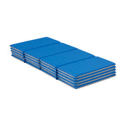 Everyday Folding Rest Mat 4-Section 1in 5-Pack - Blue/Grey