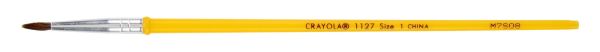 Crayola Camel Hair Watercolor Paint Brush, Size 1, Round Paintbrush, Art Supplies