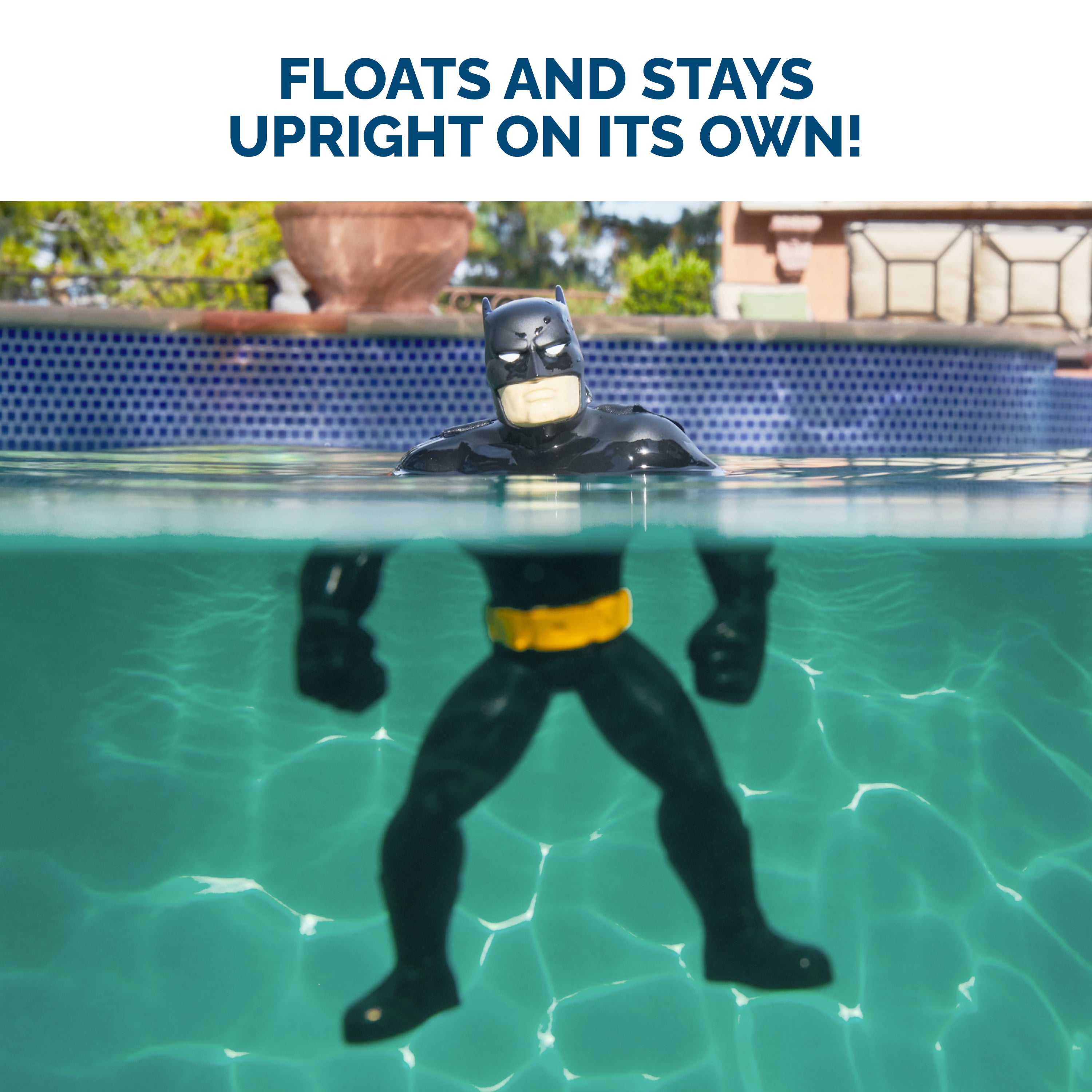 Swimways DC Batman Floatin' Figures, Swimming Pool Accessories & Kids Pool Toys, Batman Party Supplies & Water Toys for Kids Aged 3 & Up