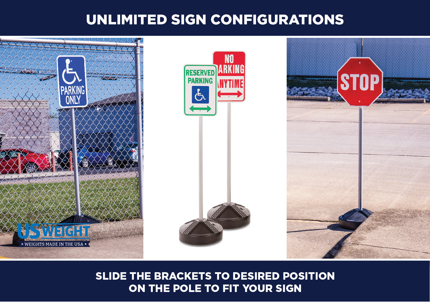 Sign Kit with Filled Base