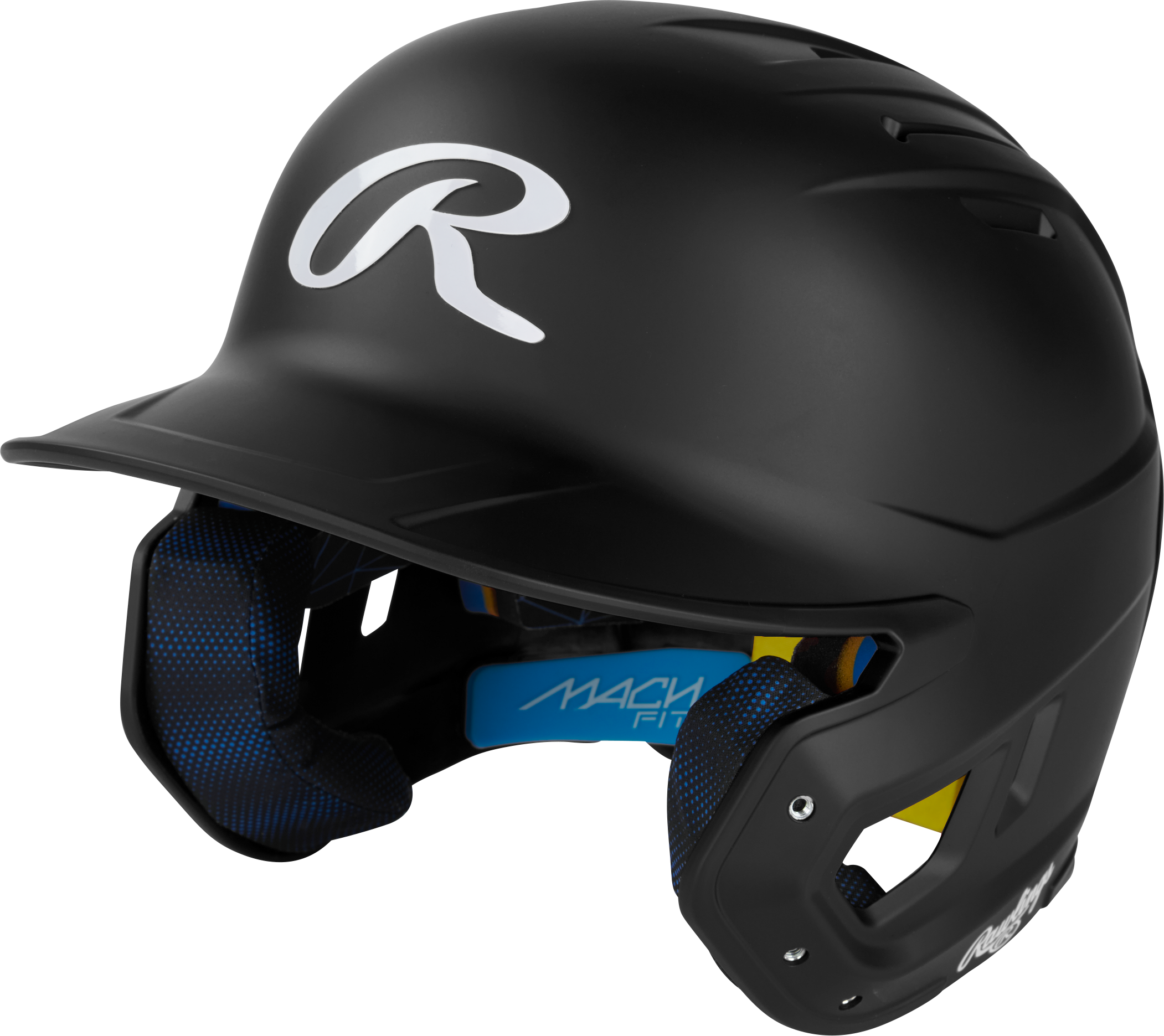 Rawlings Mach Fit Matte Osfm Batting Helmet - Black