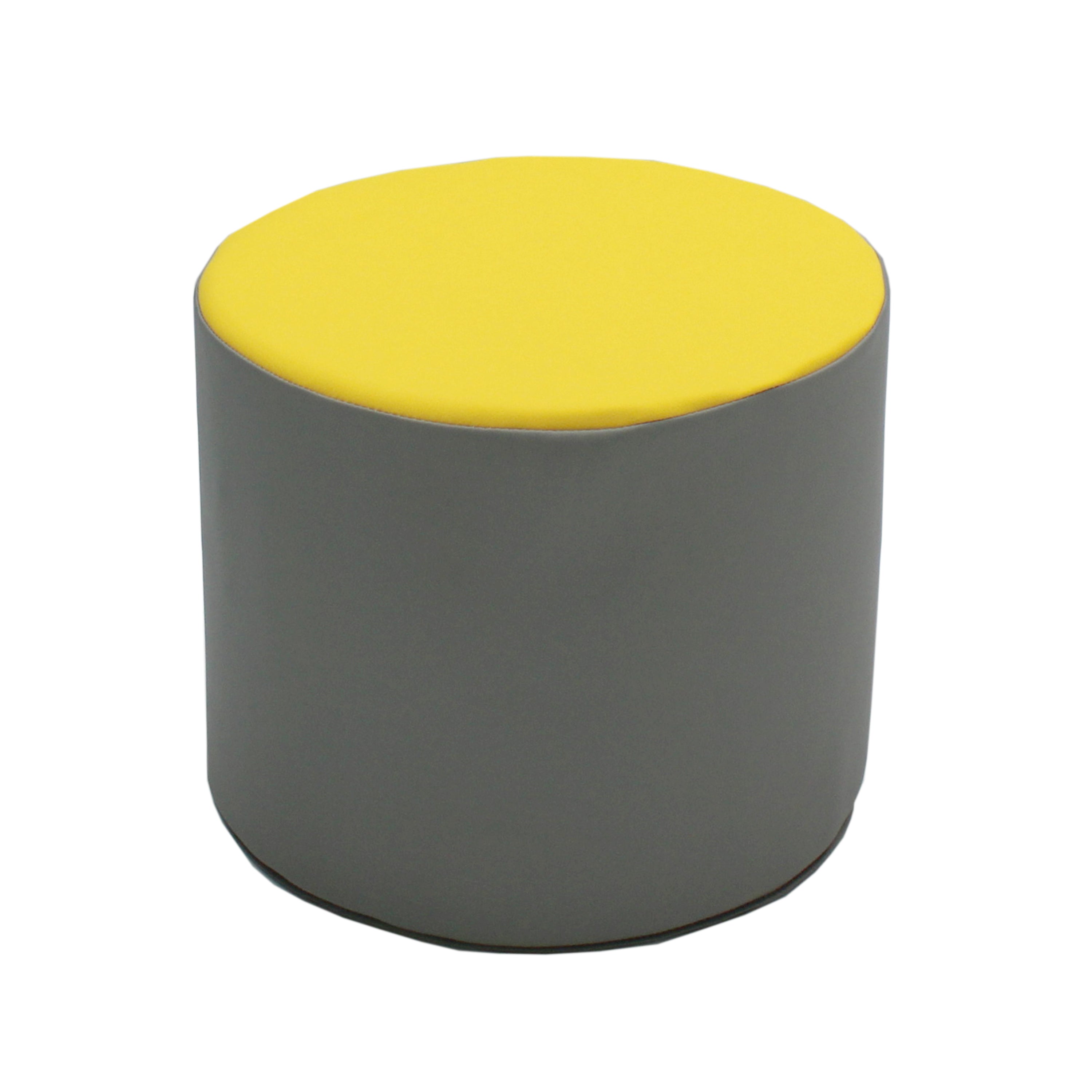 SoftScape 15" Round Accent Ottomans, 4-Piece - Gray