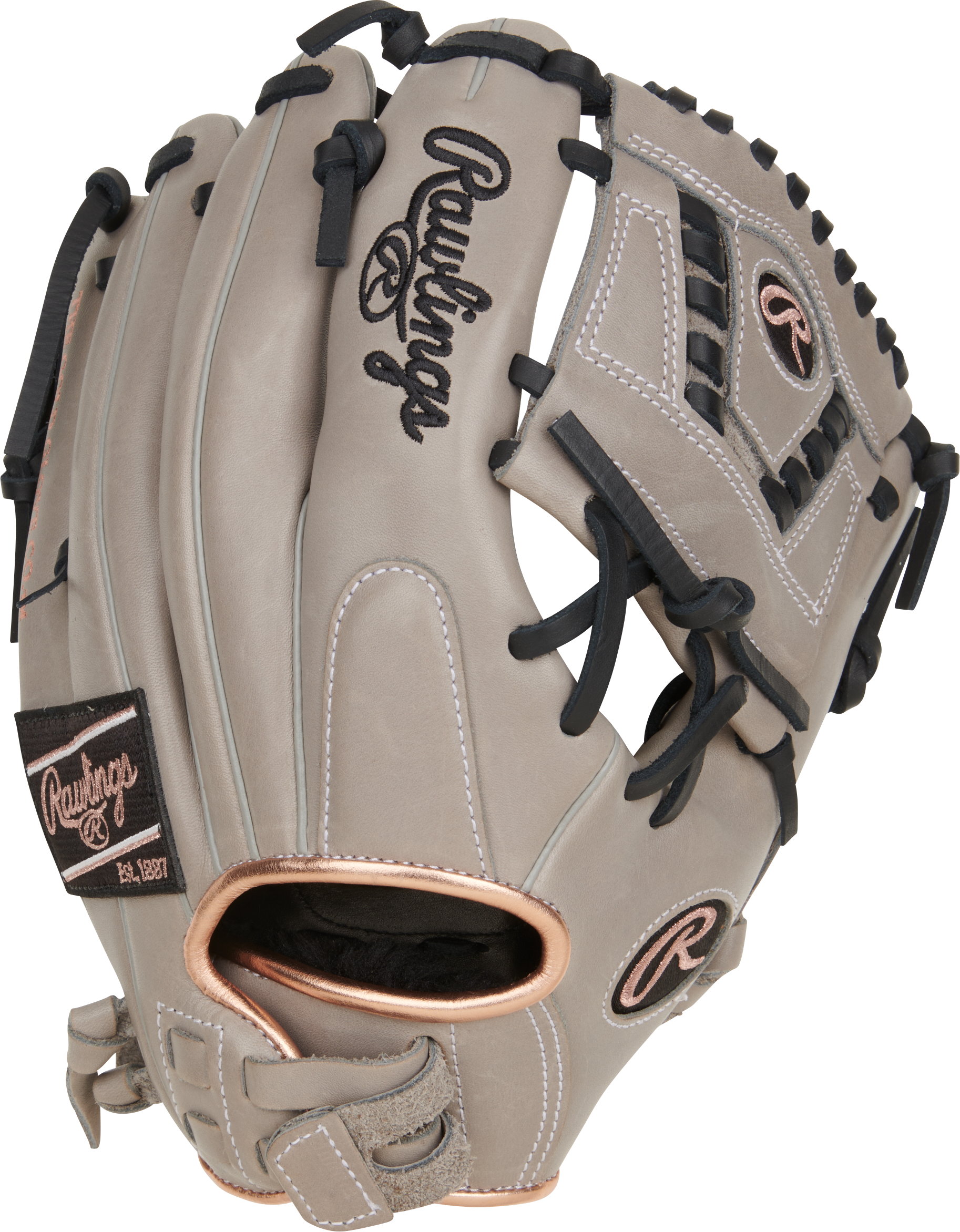 Rawlings R9 Contour Series 11.5-Inch Softball Glove - Right Hand Thrower - Gray