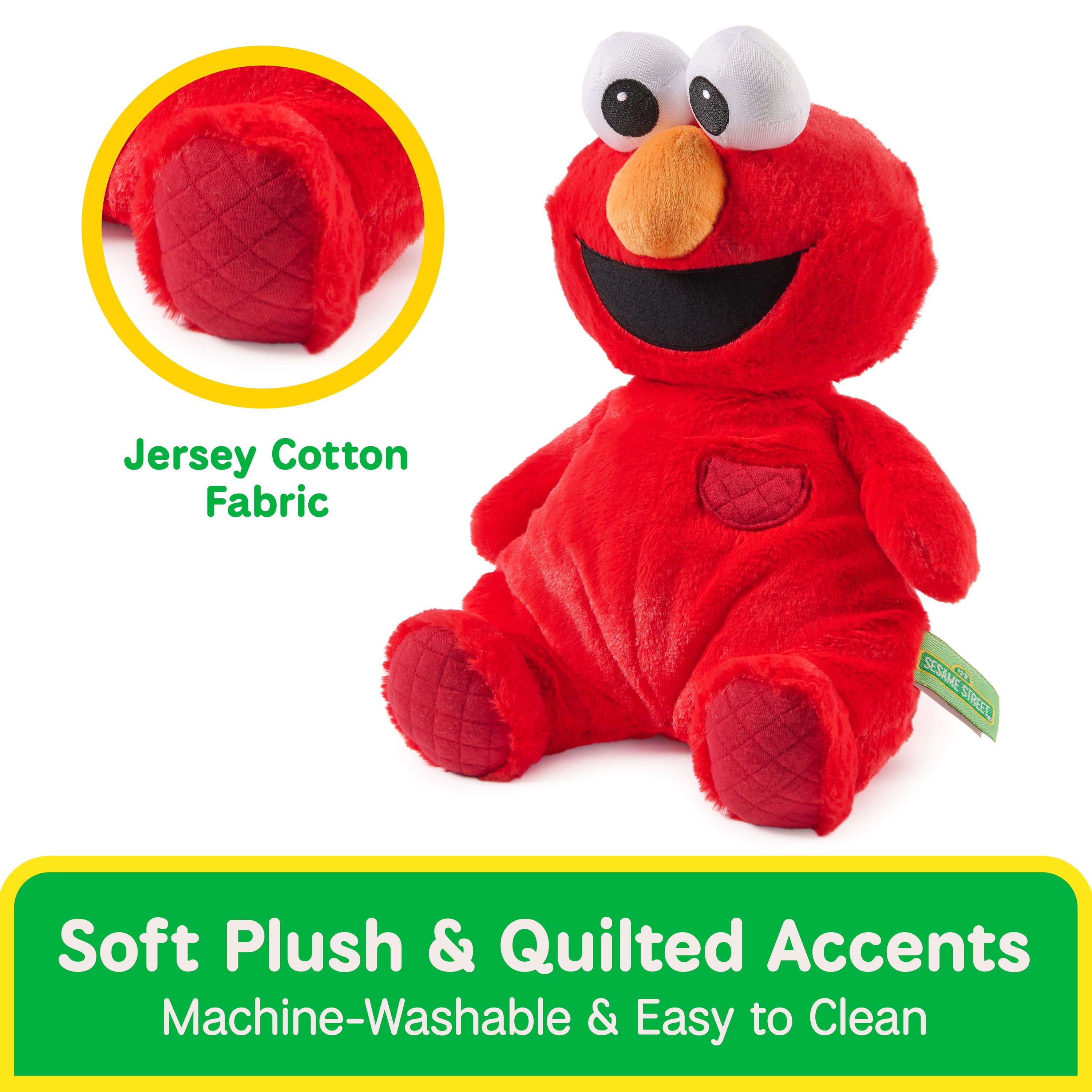 GUND Sesame Street Official Oh So Snuggly Elmo Plush, Plush Muppet, Sensory Toy, Sesame Street Stuffed Animals for Babies and Infants, Red, 12.5”