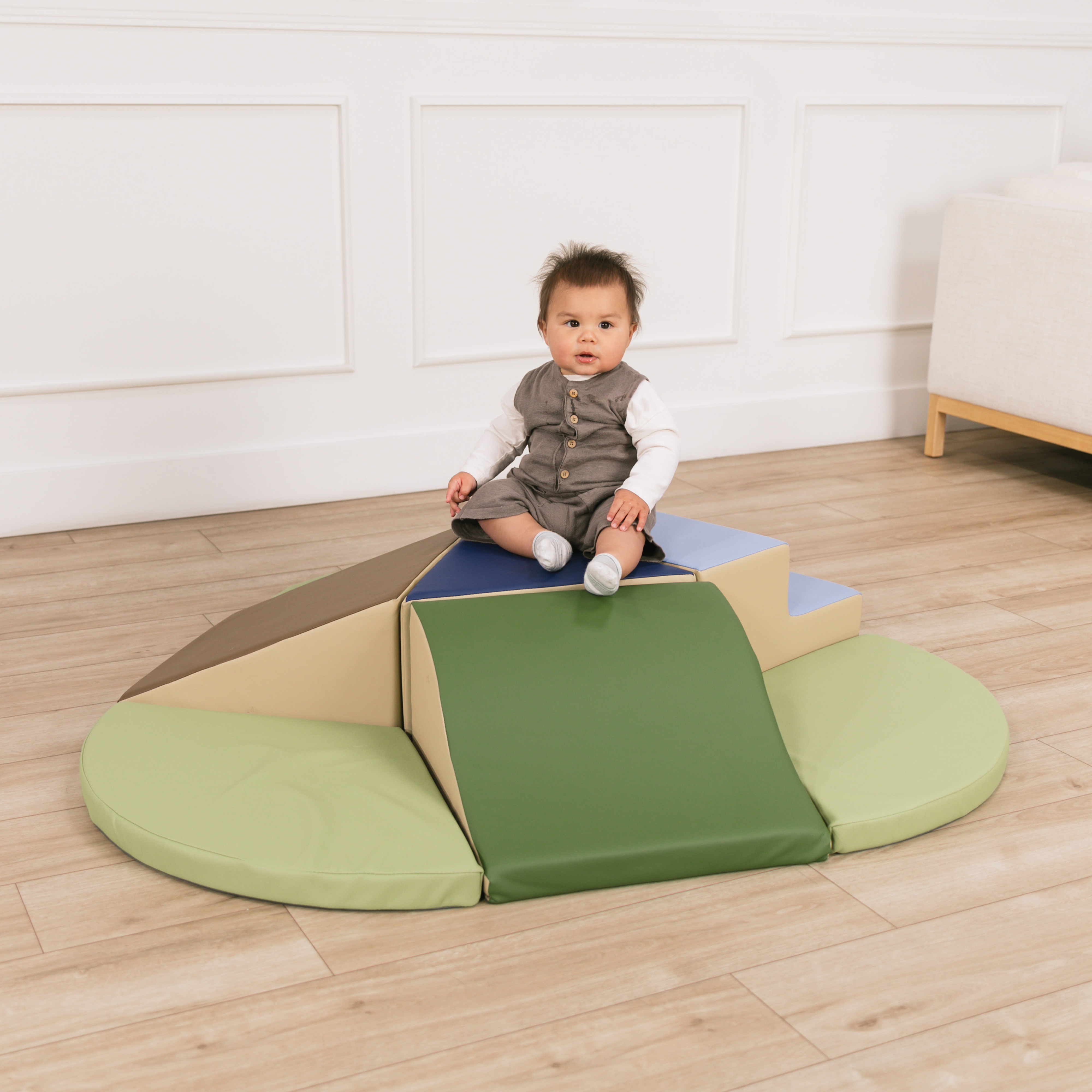 SoftScape Toddler Playtime Junction Climber Plus - Earthtone