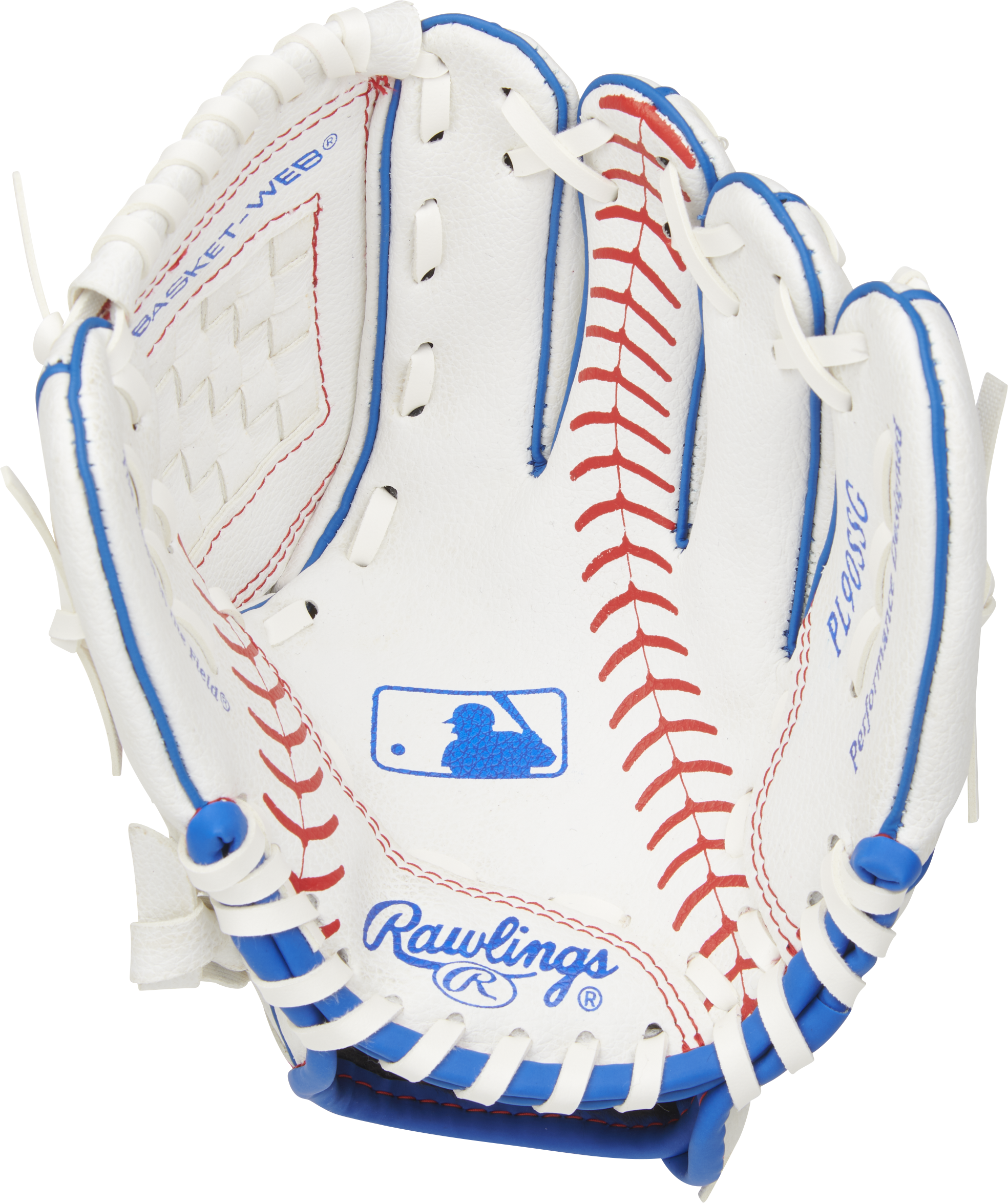 Rawlings Players Series Youth 9-Inch Baseball Glove W/Ball - Right Hand Thrower - White