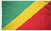 Congo Flag 2x3 ft. Nylon SolarGuard Nyl-Glo 100% Made in USA to Official United Nations Design Specifications.