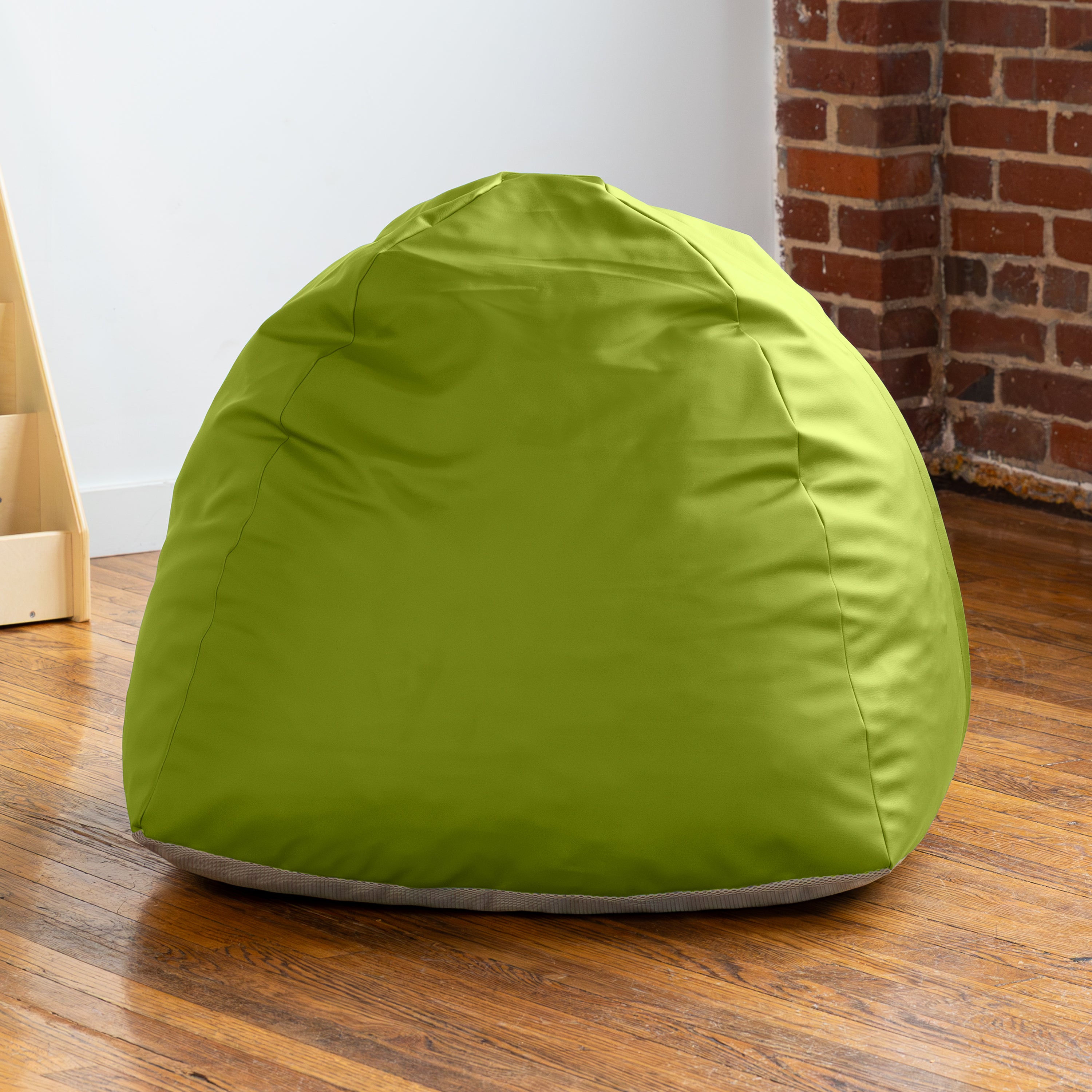 Jaxx Gumdrop Jr. Kids Bean Bag for Early Childhood & Educational Environments, Premium Vinyl - Green