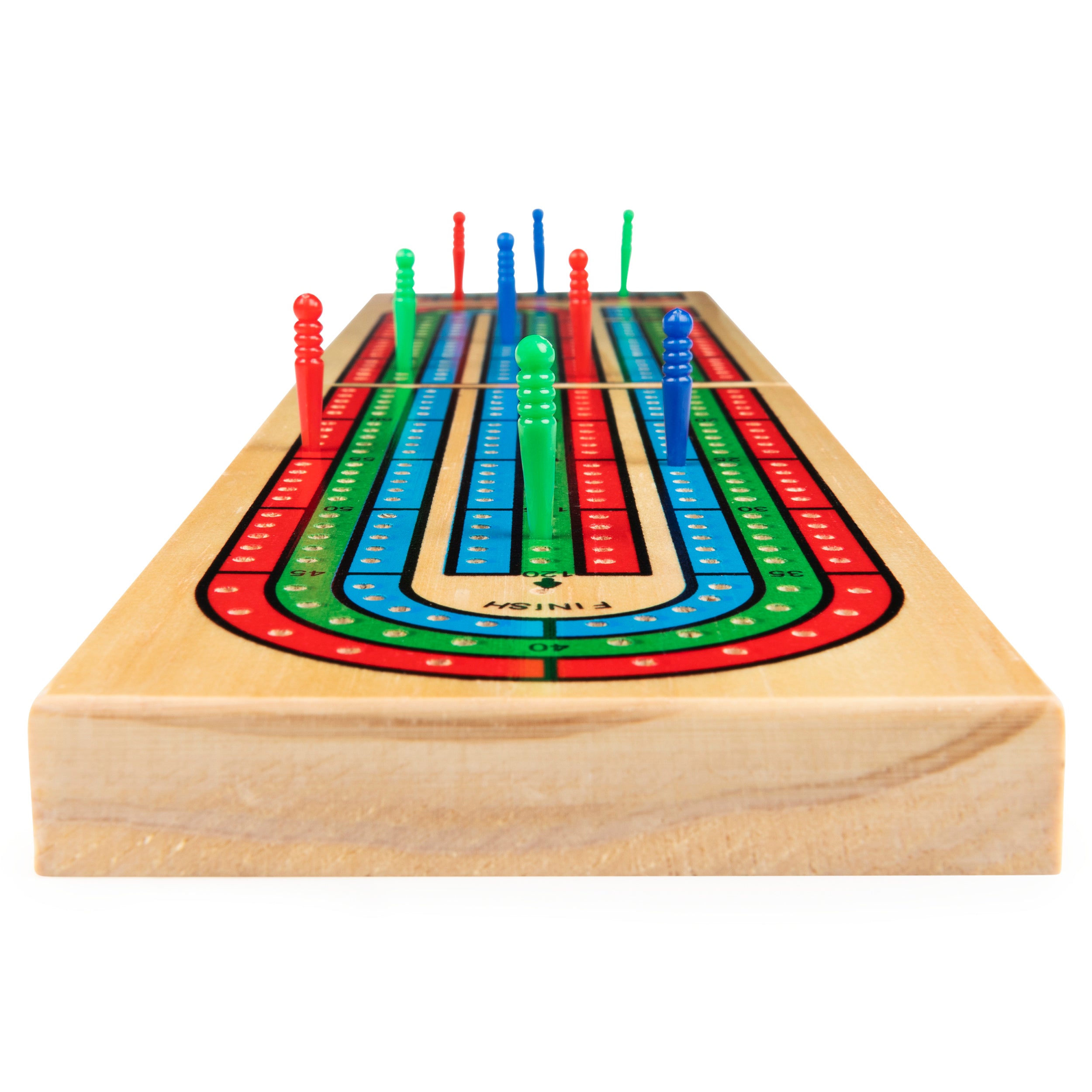 Spin Master Games, Cardinal Classics, Solid Wood Cribbage, Classic Strategy Game with Folding Board & Playing Cards, Cribbage for Beginners & Experts, for Adults & Kids, 2 Players, for Ages 8 & Up
