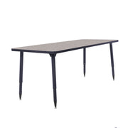 Adapte 30" x 72" Rectangle Activity Table with Adjustable Tapered Legs - Gray/Navy