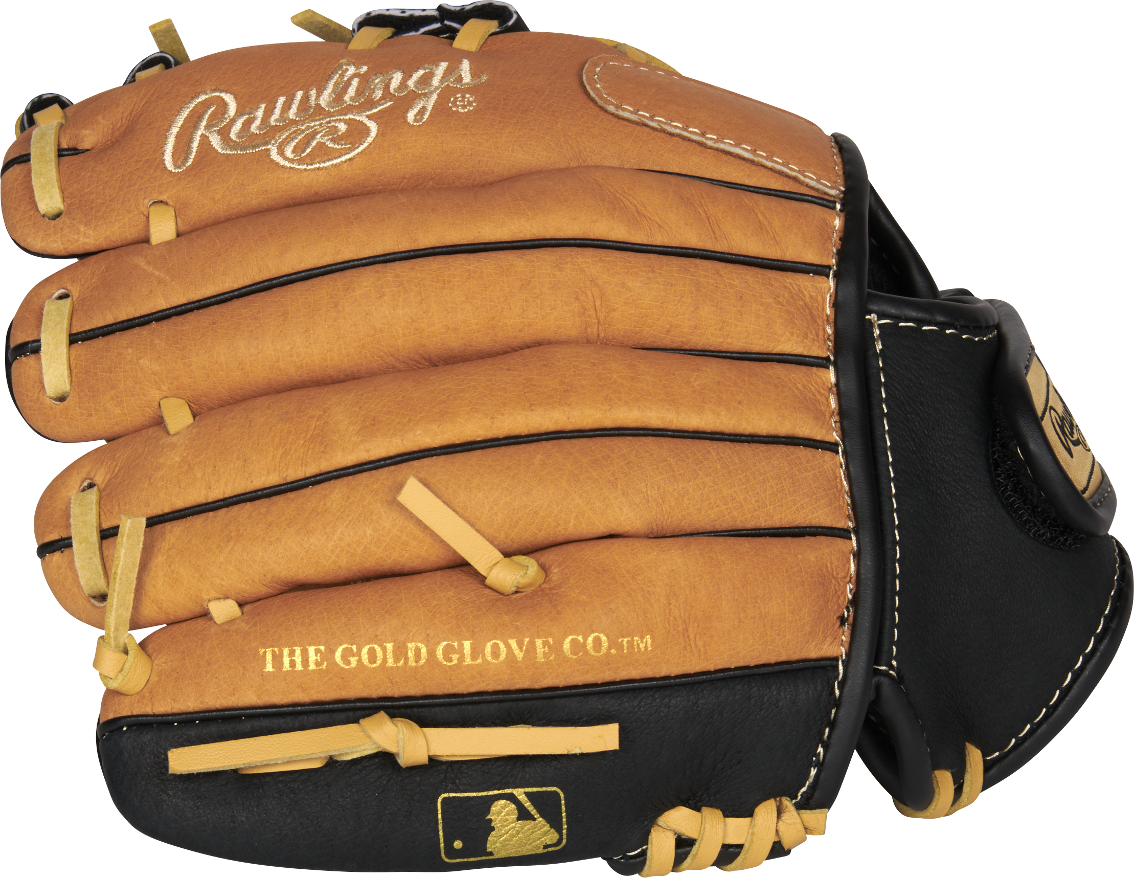 Rawlings Sure Catch Series Youth Baseball Glove 10-Inch Baseball Glove - Right Hand Thrower - Tan/Black