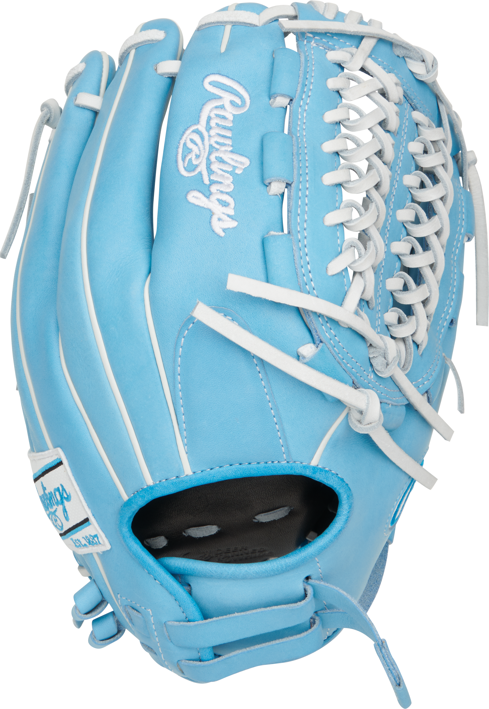 Rawlings Heart Of The Hide Series 12.5-Inch Softball Glove - Right Hand Thrower - Columbia Blue
