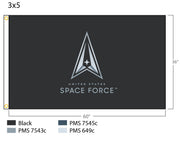 3x5 NYL-GLO US SPACE FORCE LOGO FLAG