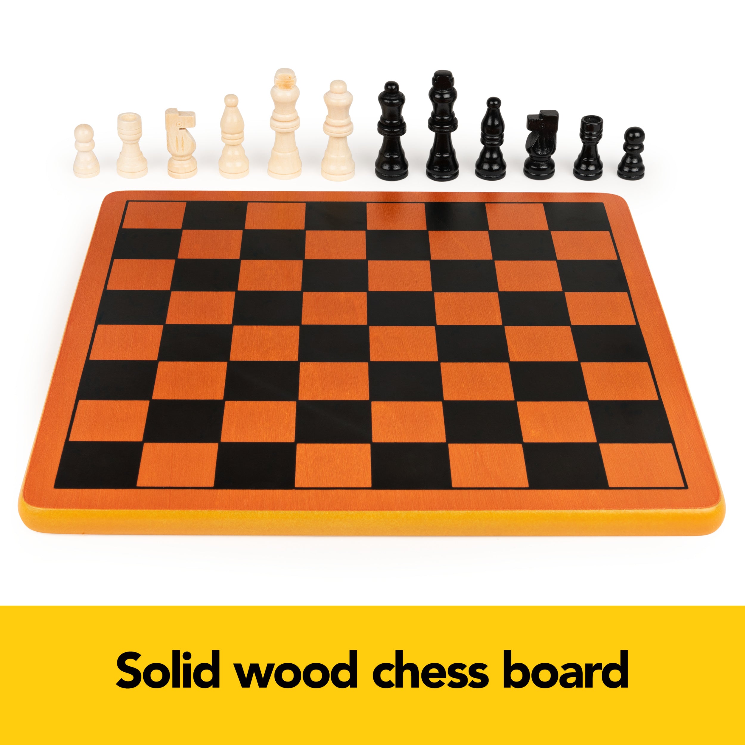 Cardinal Classics, Wood Chess Set with Chess Board and Wood Chess Pieces 2-Player Strategy Board Game, for Adults and Kids Ages 8 and up