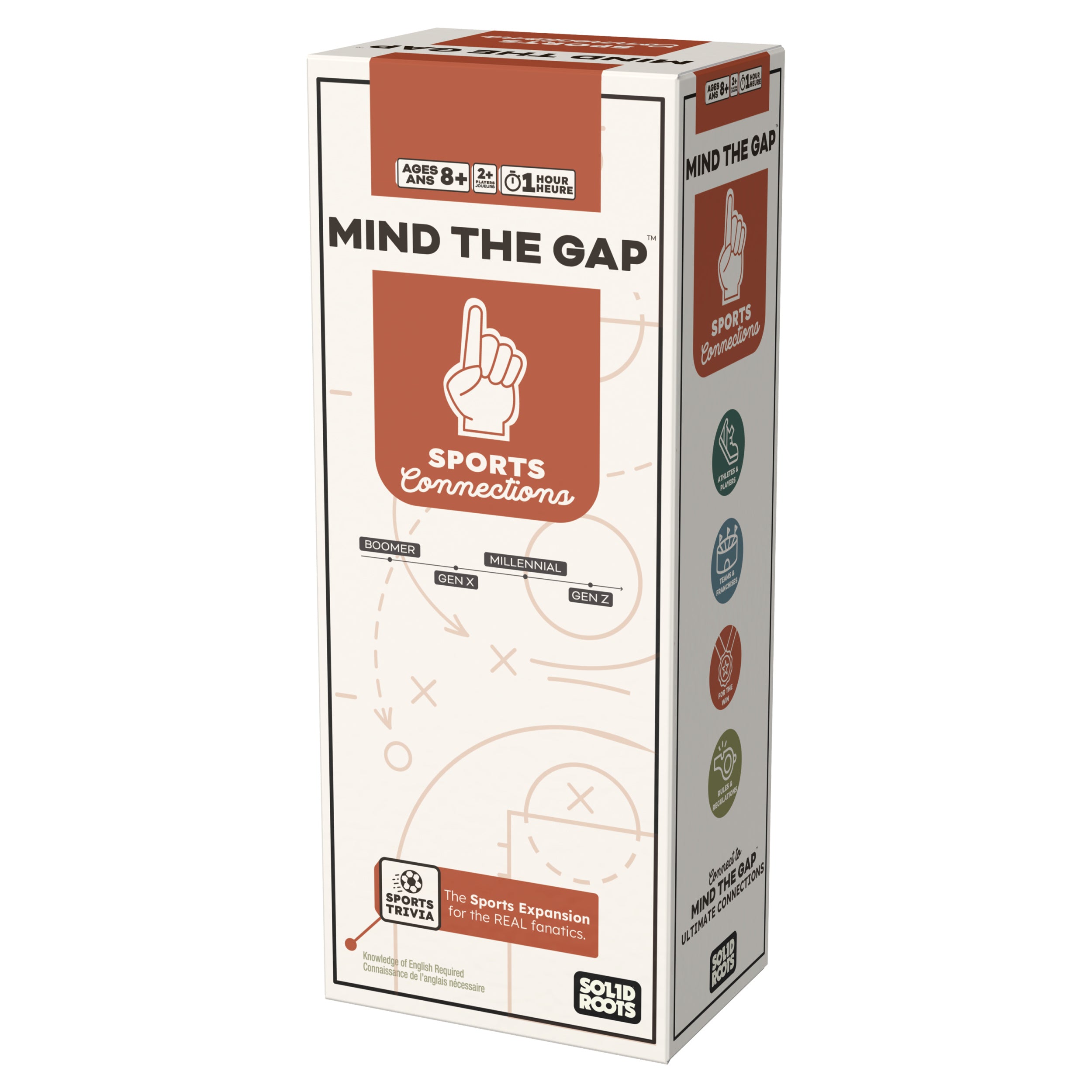 Spin Master Games SolidRoots Mind the Gap Sports Connections Expansion Pack for the MTG Ultimate Connections Trivia Game for Generations Trivia Questions Family Game Night 2+ Players for Ages 8 & Up