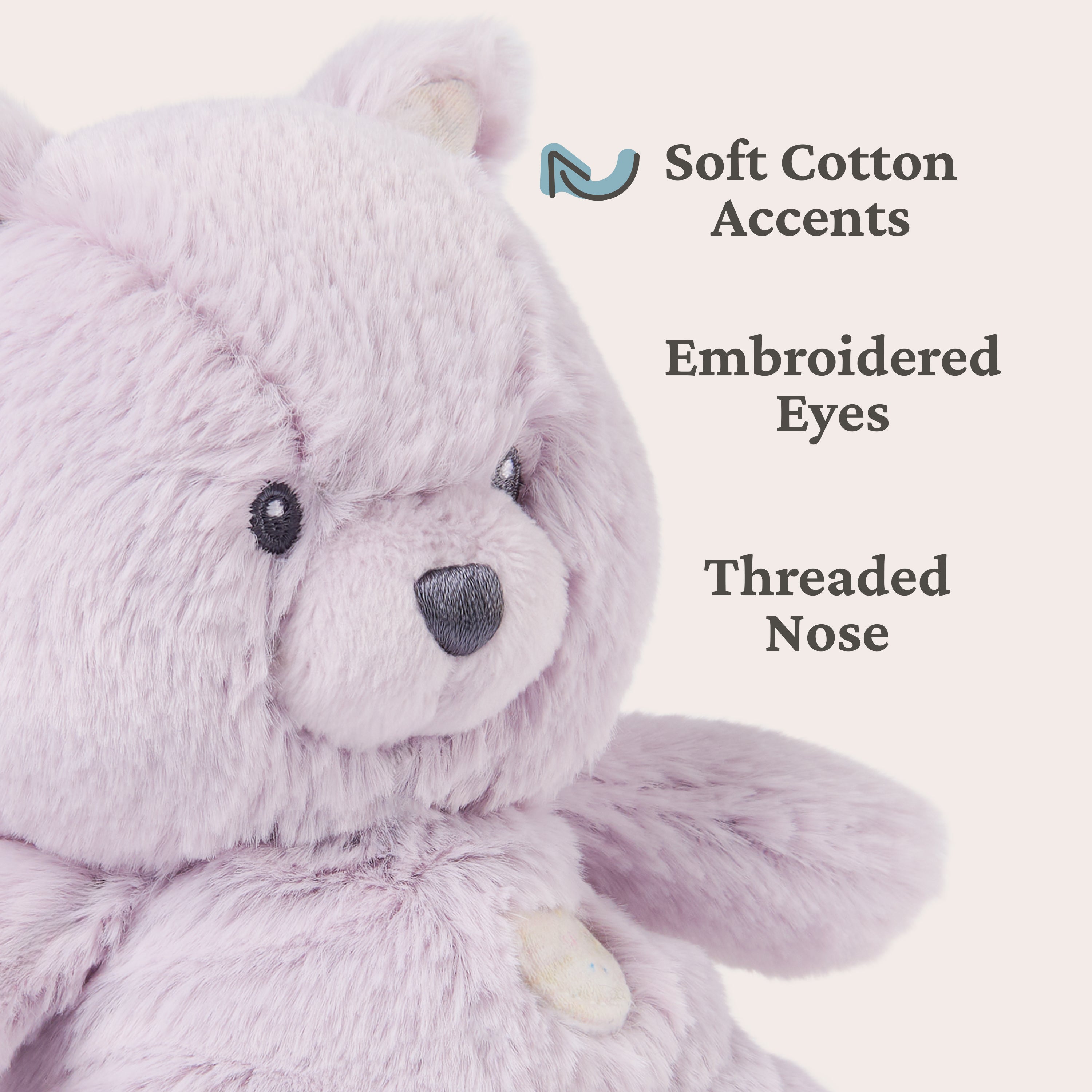 Baby GUND Oh So Snuggly Littles Kitten, Small Stuffed Animals, Cat Stuffed Animal, Plush Toys for Infants and Toddlers, Purple, 7”