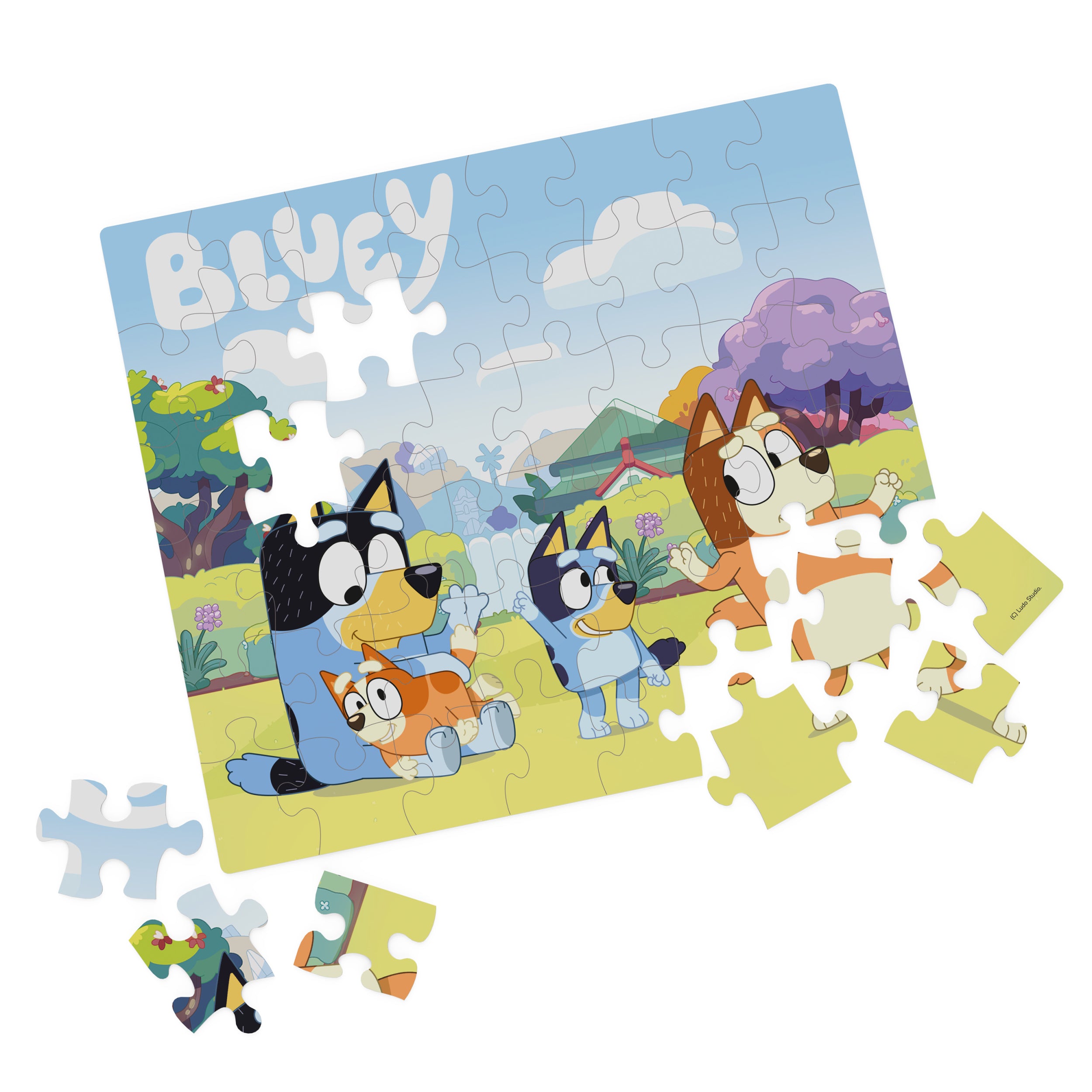 Bluey, 48-Piece Jigsaw Puzzle with Cute Ear Gift Box