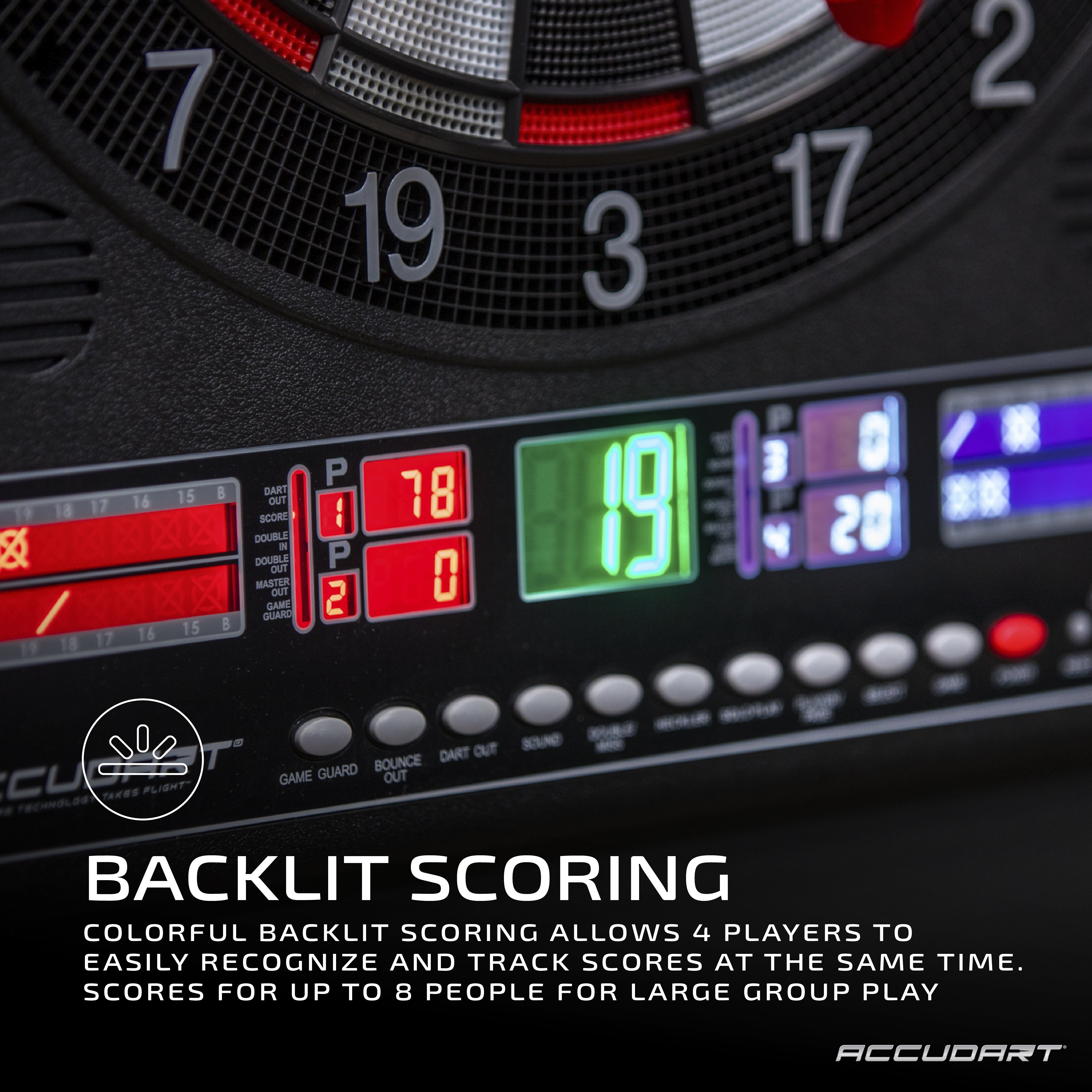 Accudart Apollo Electronic Dartboard Cabinet