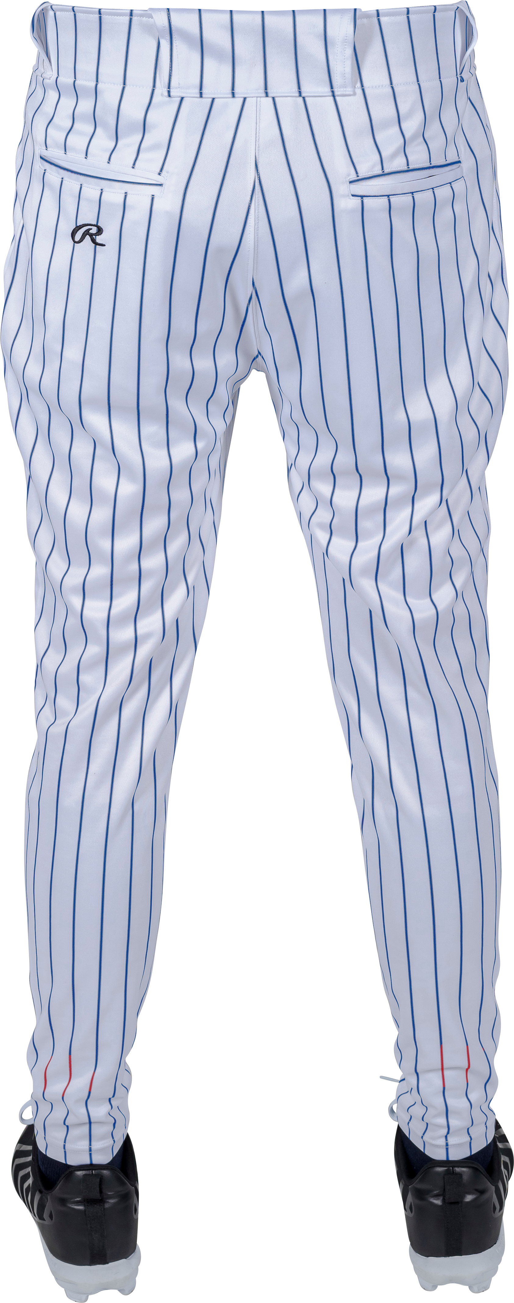 Rawlings Adult Plated Pro Taper Fit Pant With Sublimated Pro Stripe - Small - White/Royal