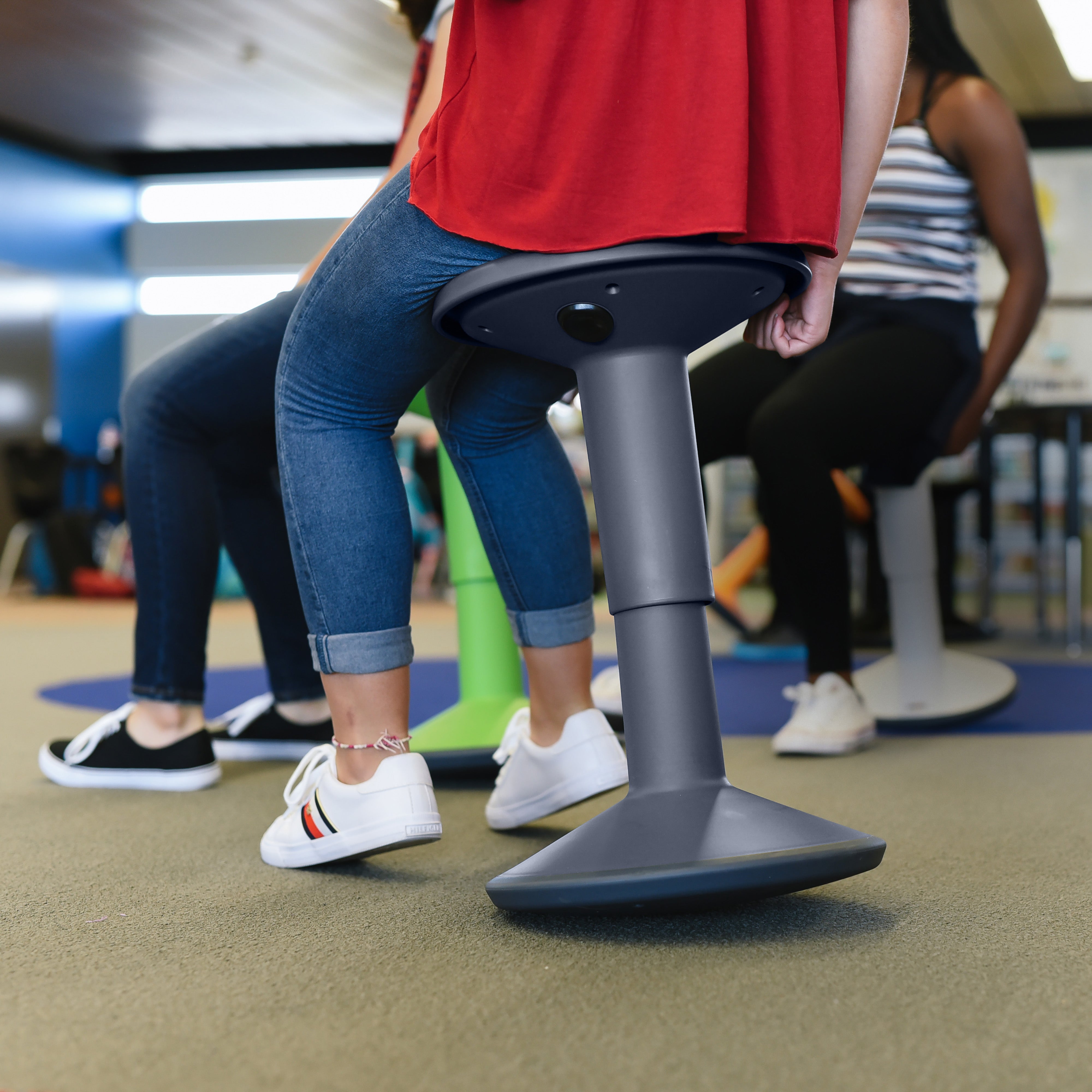 SitWell Adjustable Stool - Grey