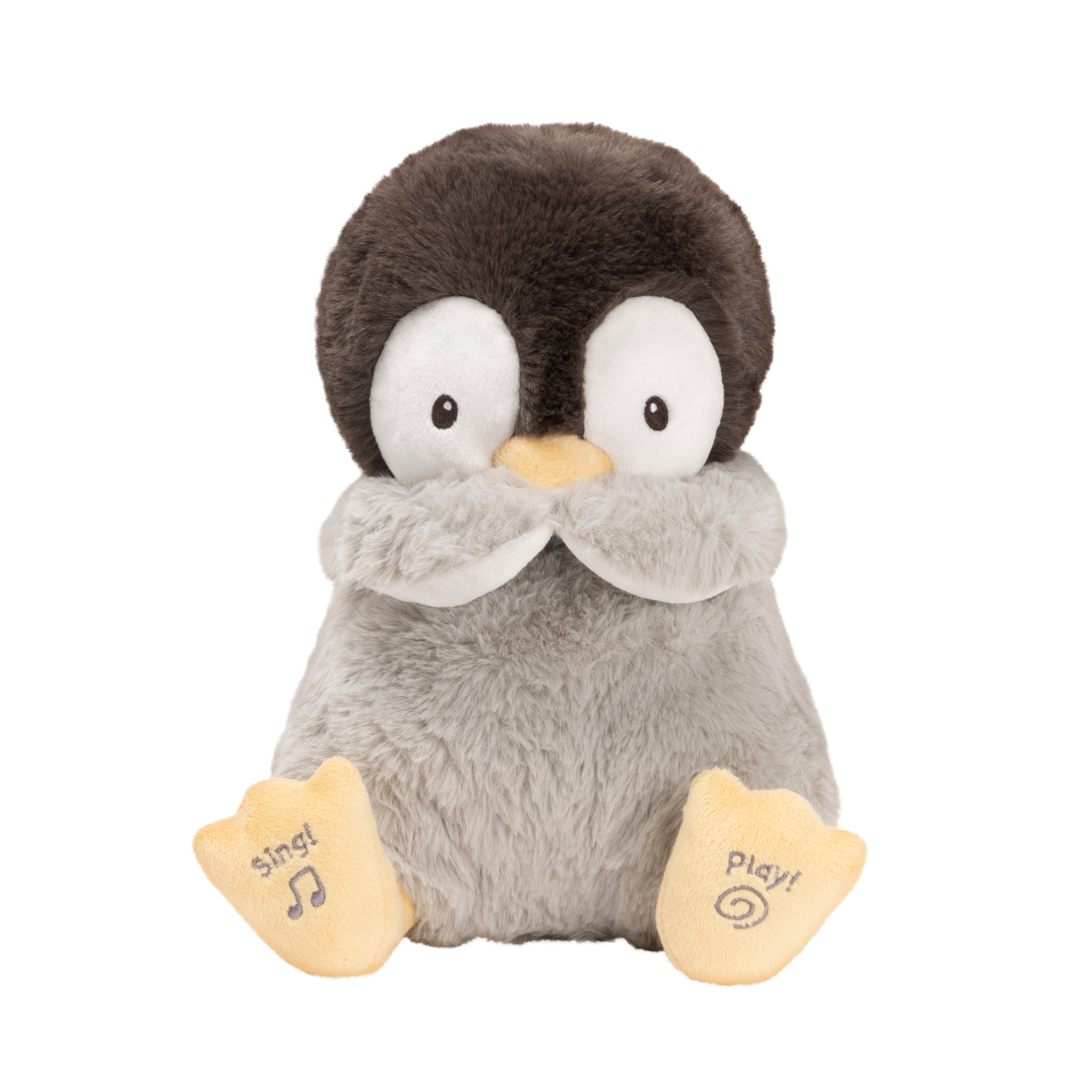 Baby GUND Animated Kissy the Penguin Plush, Singing Stuffed Animal Baby Toy for Ages 0 and Up, Black/White/Grey, 12"