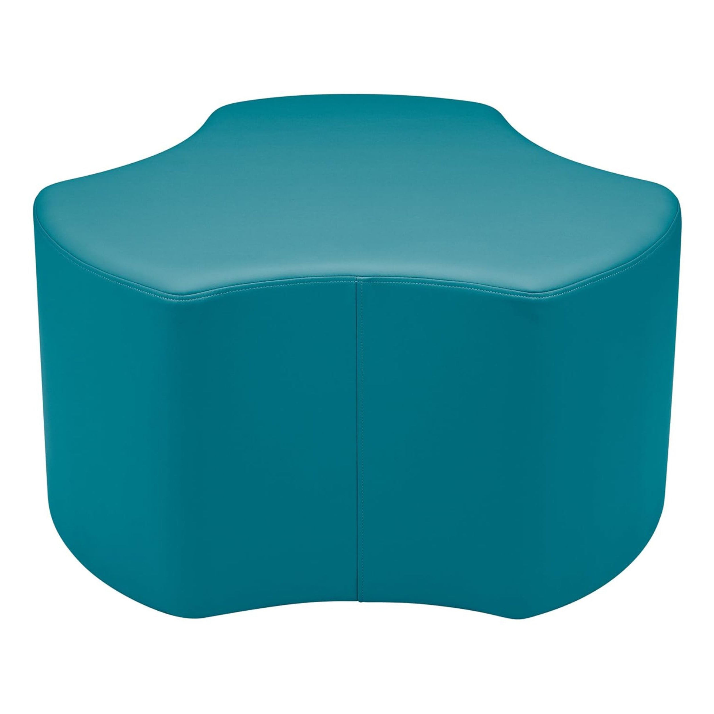 Pro Series Upholstered Cog Ottoman 18" Height - Teal