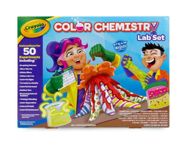 Crayola Color Chemistry Set for Kids, Over 50 STEAM/STEM Activities (16 with Included Supplies), Educational Toy, Gift