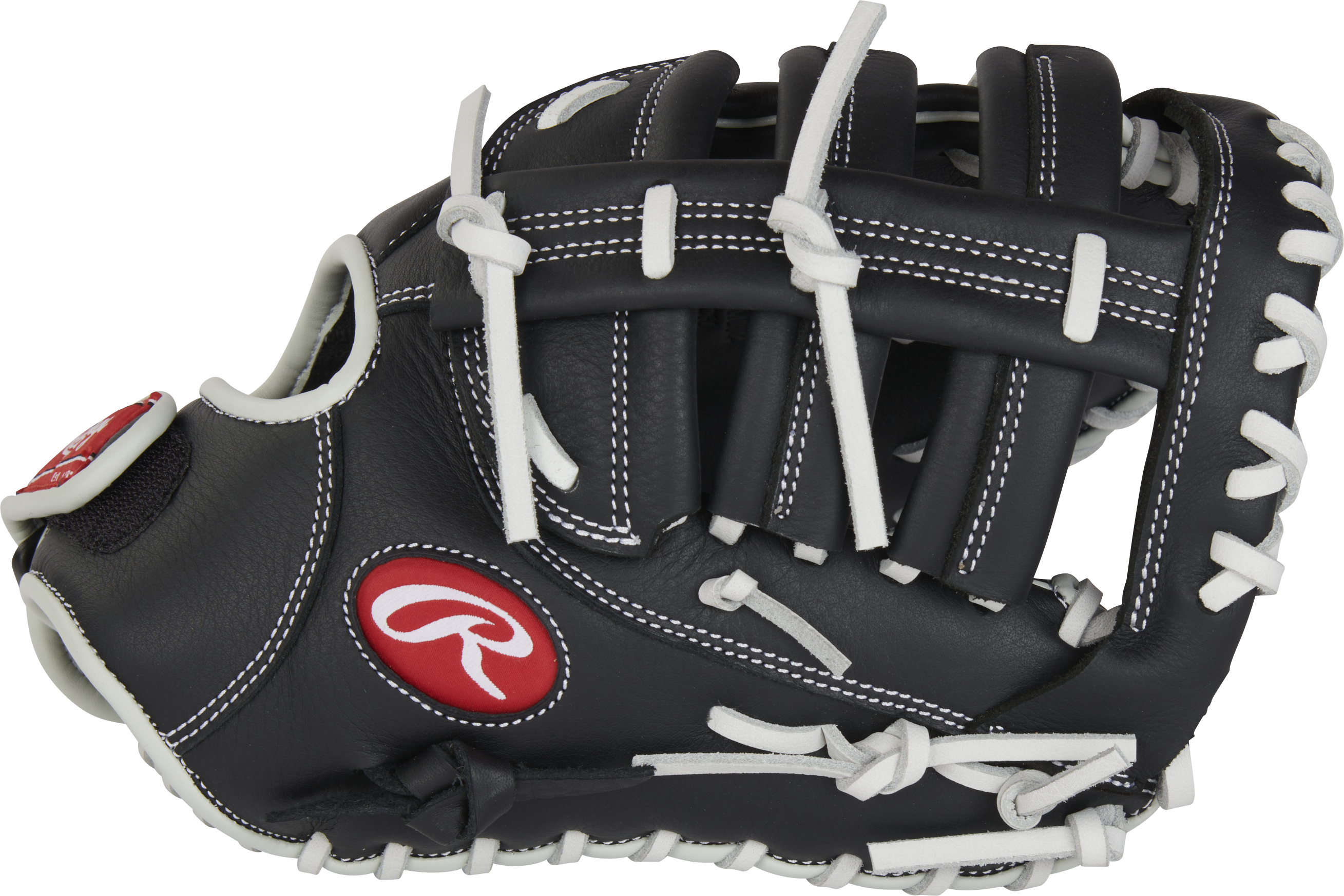 Rawlings Shut Out Series First Base Mitt 12-Inch Softball Glove - Right Hand Thrower - Black