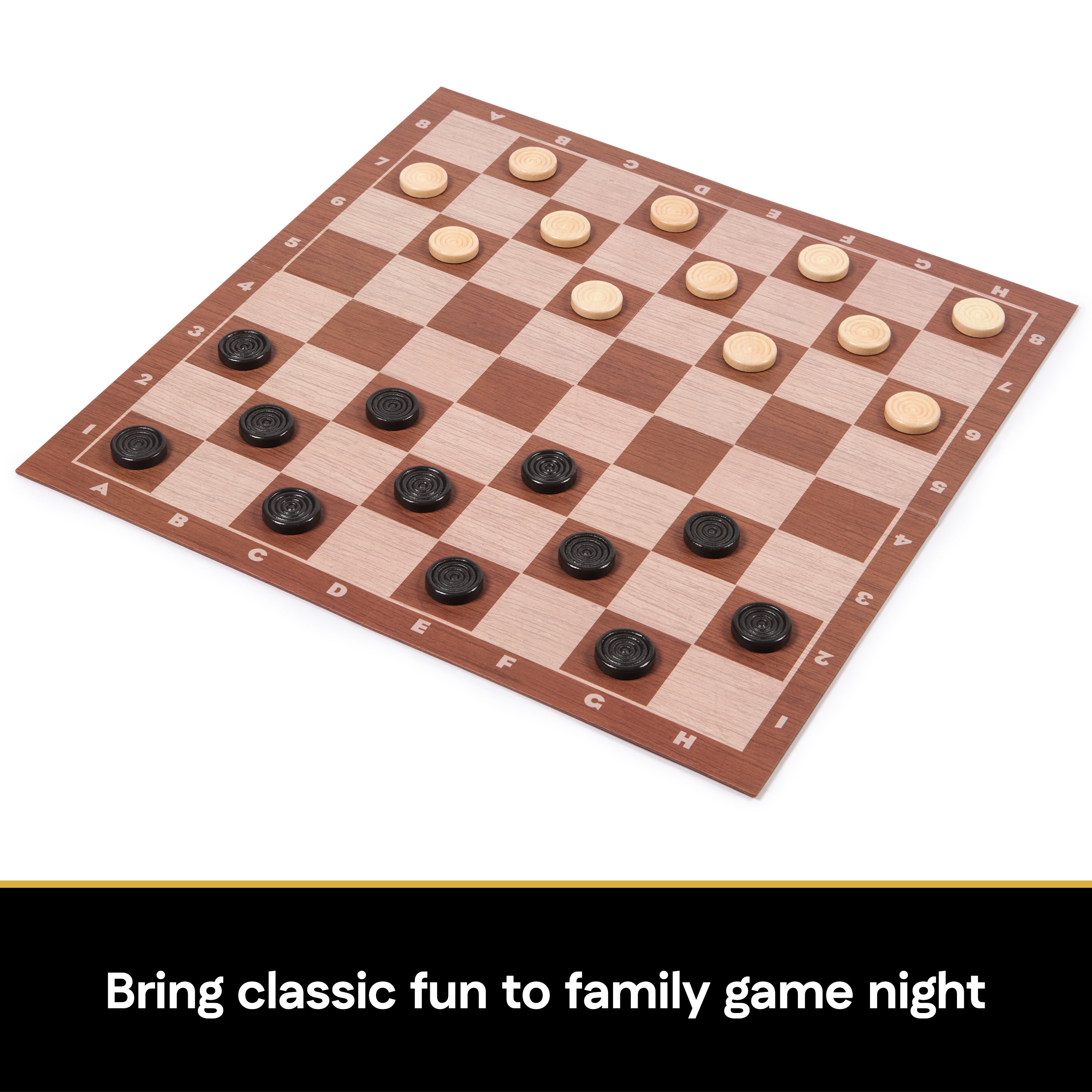 Spin Master Games, Cardinal Classics, Chess Checkers and Tic-Tac-Toe Set, Classic Strategy Games, for Adults and Kids Ages 6 and up