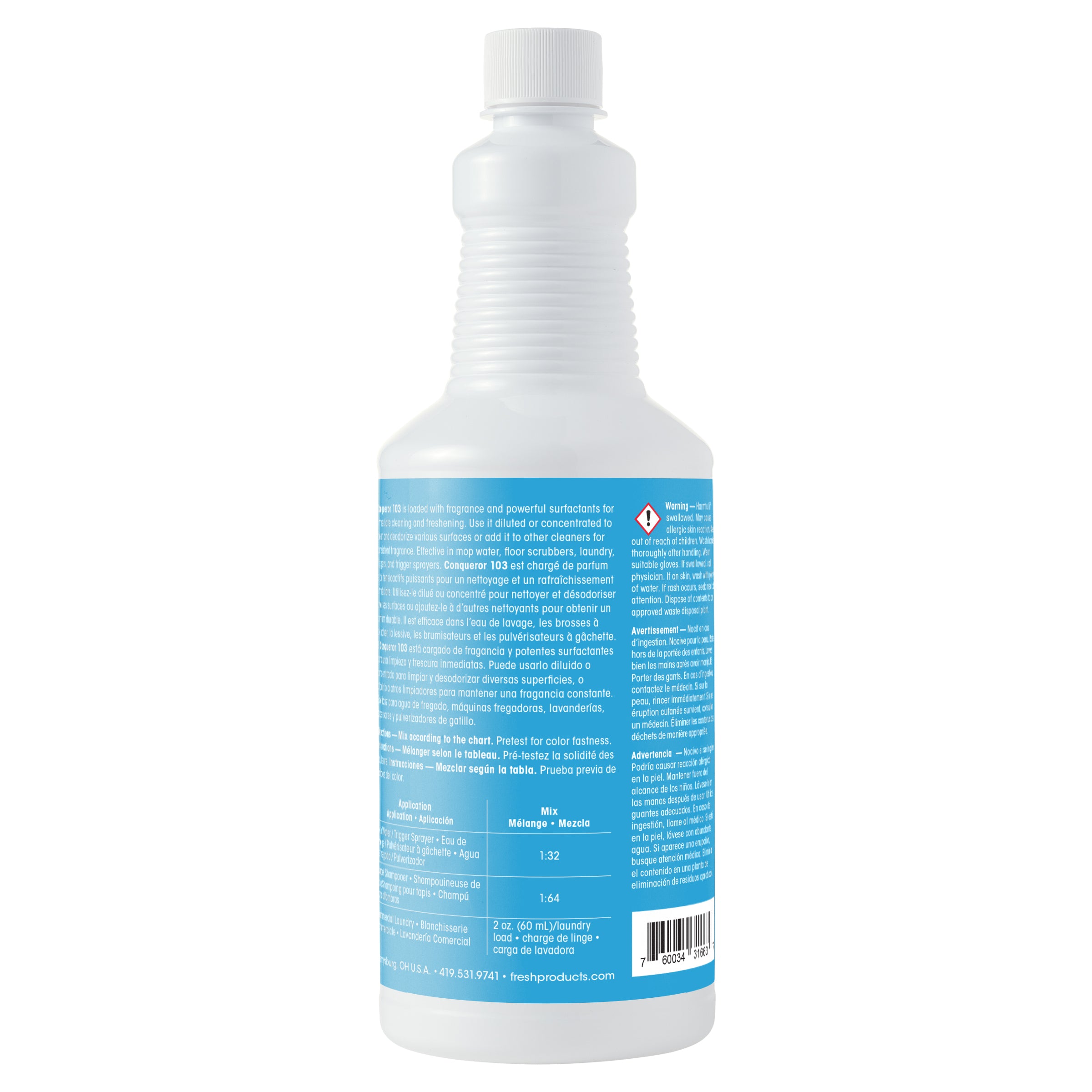 Conqueror 103 Liquid - 1 quart Springtime (12 Pack)