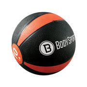 Body Sport Medicine Ball With Illustrated Exercise Guide, 10 Lbs., Red, Contains Latex, Sold By Each