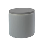 Pro Series Upholstered 18" Round Ottoman Table 18" Height - Gray/Cosmic Strandz
