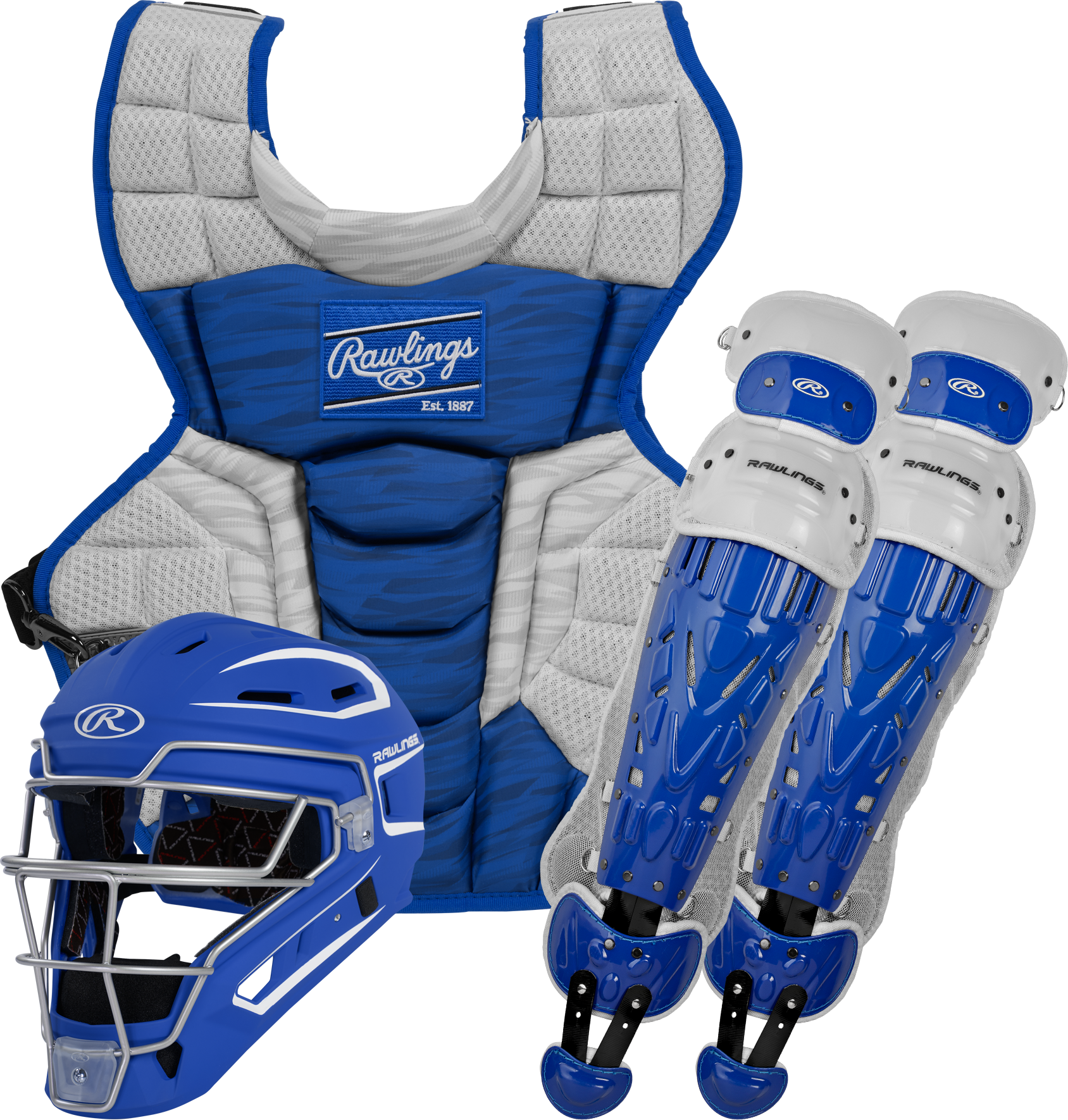 Rawlings Velo 2.0 Adult Catchers Set - Royal/White