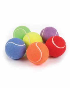 Rainbow Practice Tennis Balls, Set Of 6