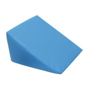 Large Foam Wedge Pillow. Light Blue