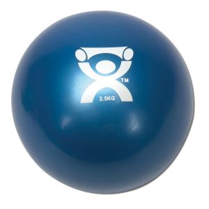  Cando Plyometric Weighted Ball, Alternative To Dumbbells, Blue, 2.5kg/5.5lb
