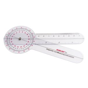 Baseline 360 Degree Clear Plastic Goniometer, 8 Inches