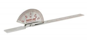 Stainless Steel Finger Goniometer, 6" In.