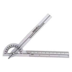 Baseline 180 Degree Clear Plastic Pocket Goniometer, 6 Inches