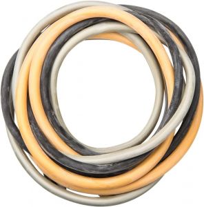 Cando Exercise Tubing Pep Pack, Difficult (black, Silver, Gold)
