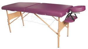 Deluxe Portable Massage Table Burgundy