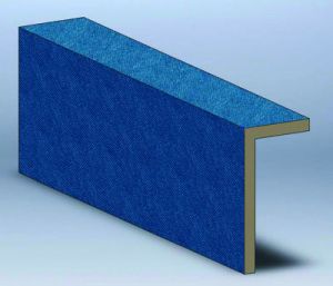 Carpet Bonded Foam Pit Edging 1-3/8" X 3' X 6' (6 Precut Flat)