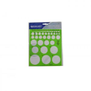 Westcott Large And Small Circles Template (t-831)