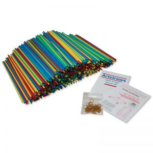 Artstraws Paper Tubes, Thin, Assorted Colors