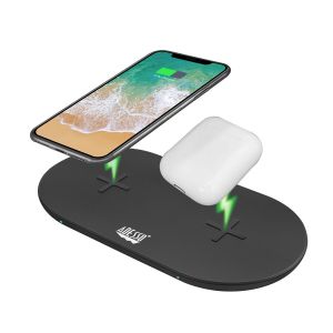 15w Wireless Dual Qi Charger Pad