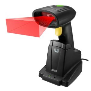 Wireless Handheld  2d Barcode Scanner With Cradle Charger